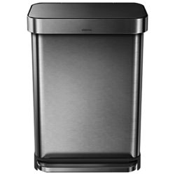 simplehuman Liner Pocket Pedal Bin, Brushed Steel